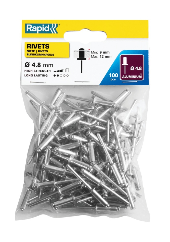 Rapid 5000382 Standard blind rivets Ø4.8 x 16 mm  100 pieces