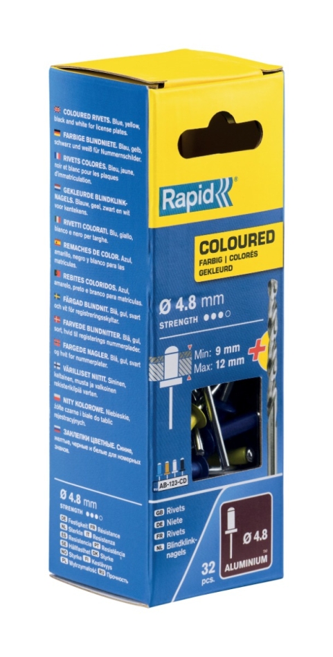 Rapid 5000404 Automotive blind rivets Ø4,8 x 16 mm  32 pieces