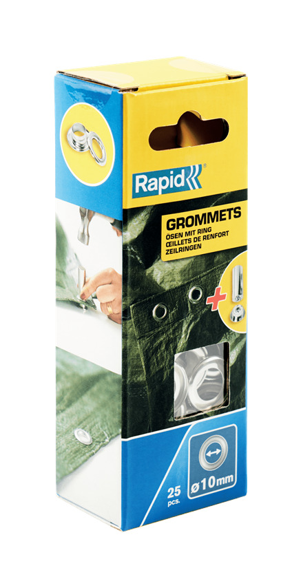 Rapid 5000412 Grommets Ø21 x 10 mm  25 pieces