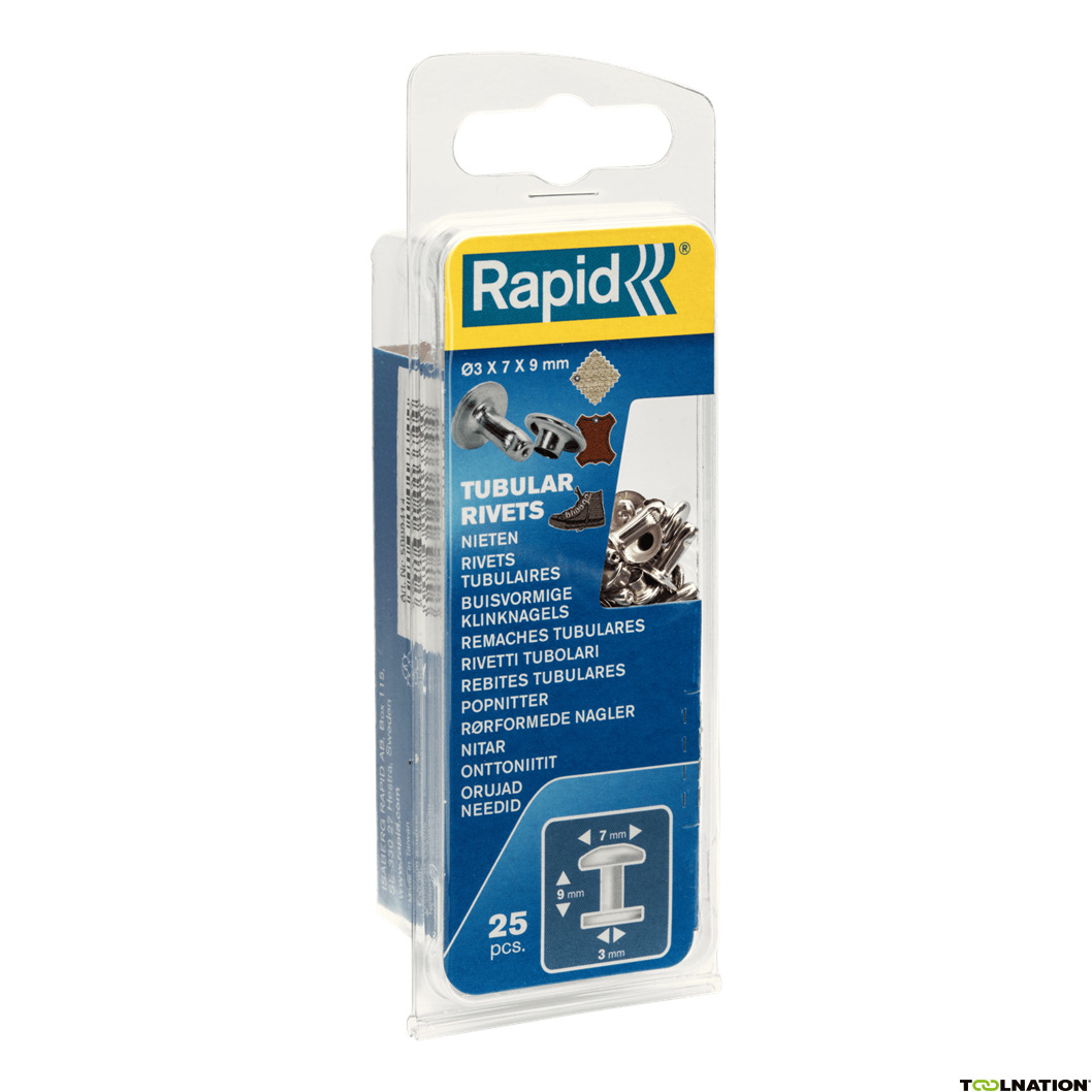 Rapid 5000414 Tubular rivets Ø7 x 9 mm  25 pieces