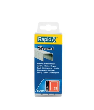 Rapid 40303084 No. 53 High-Performance wire Staples 8 mm  5,000 pcs.