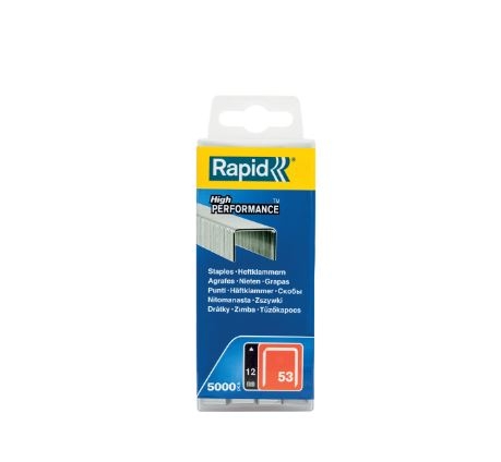 Rapid 40303086 No. 53 High-Performance wire Staples 12 mm  5,000 pcs.