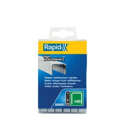 Rapid 40303088 No. 140 Flat Wire Staples 6 mm  5,000 pcs.