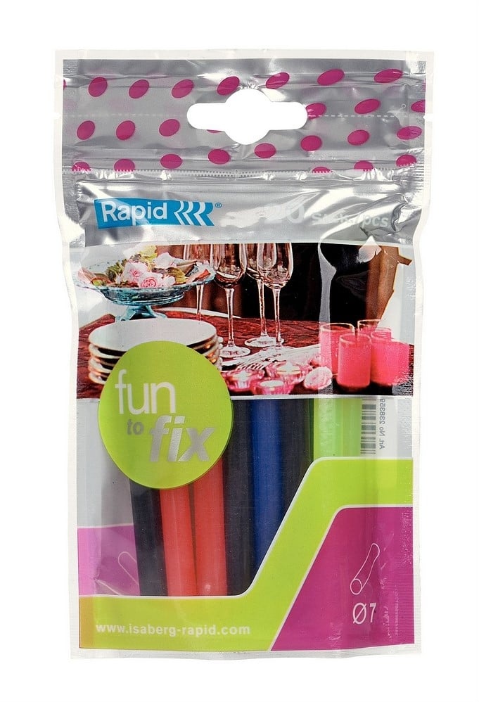 Rapid 23835900 Fun2Fix 7mm colored glue cartridges