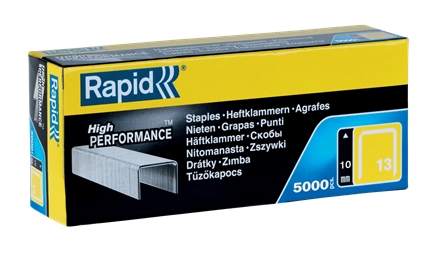 Rapid 11840600 No. 13 Fine Wire Staples 10 mm  5,000 pcs.