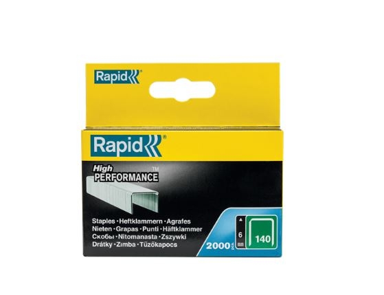 Rapid 11905731 No. 140 Flat Wire Staples 6 mm  2,000 pcs.