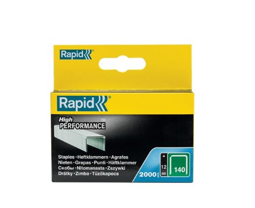 Rapid 11912331 No. 140 flat wire staples 12 mm  2,000 pieces