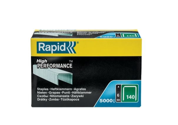 Rapid 11905711 No. 140 Flat Wire Staples 6 mm  5,000 pcs.