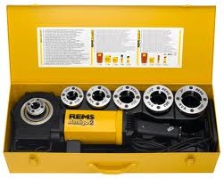 Rems 540022 R220 Amigo 2 Set M 20-25-32-40-50(M x 1,5) electric wire cutter with quick-change Die Heads