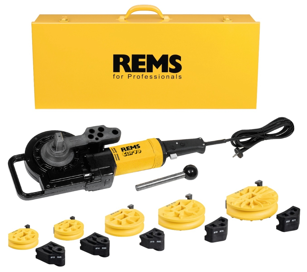 Rems 580021 R220 Curvo Set 12-14-16-18-22 Electric pipe bender