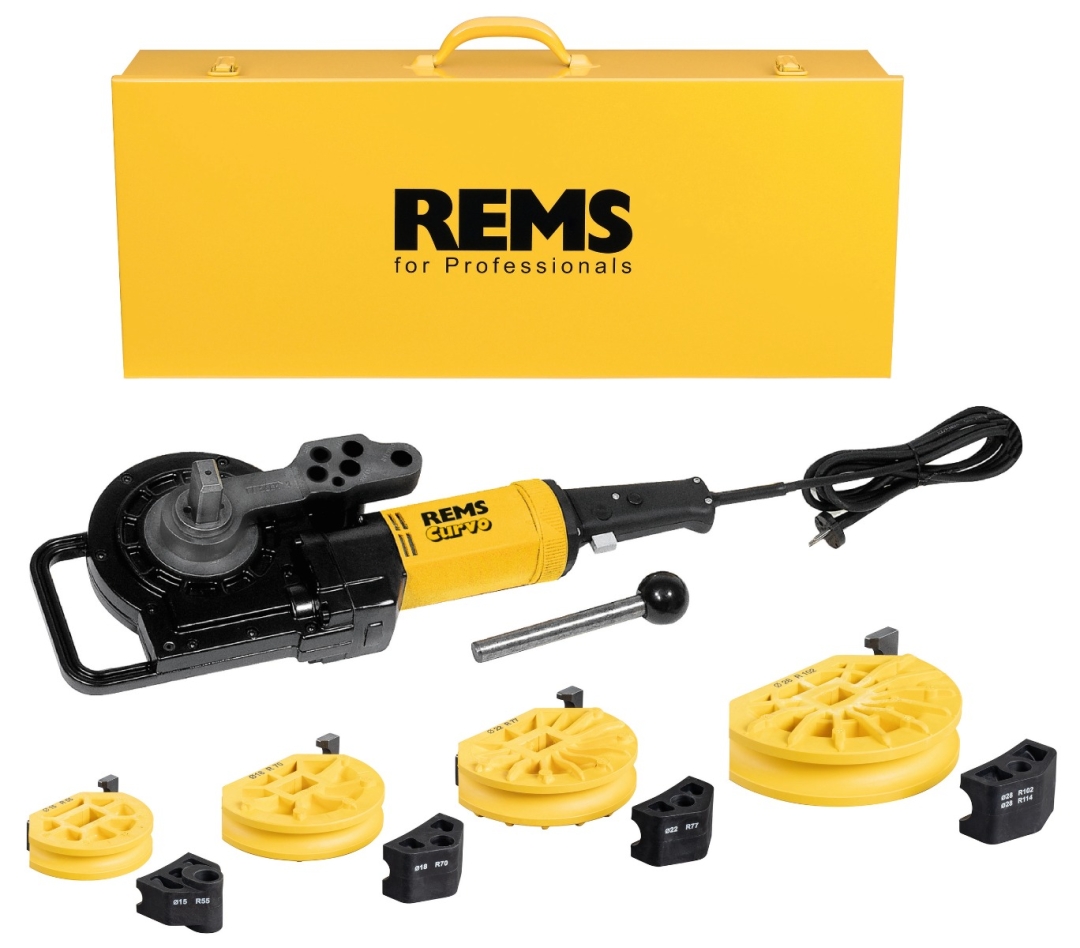 Rems 580027 R220 Curvo Set 15-18-22-28 Electric pipe bender