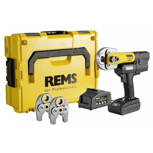 Rems 578X09 R220 Mini-Press AC 22 Volt Li-Ion Basic Pack Accuracy Press in L-Boxx + 3 jaws of your choice