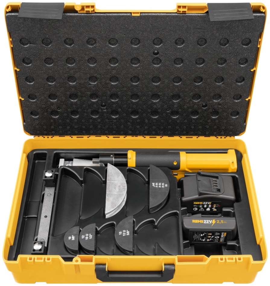 Rems 153411 R220 Hydro-Swing Battery Pipe Bender 22 V Set 10-12-15-18-22