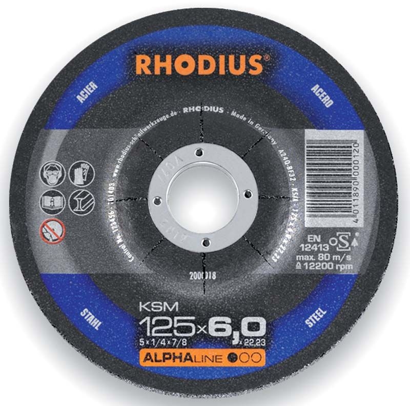 Rhodius 200056 KSM metal grinding disc 180 x 6.0 x 22.23 mm