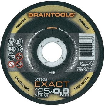 Rhodius 206684 XT8 Exact cut-off wheel extra thin Metal/Inox 125 x 0,8 x 22,23 mm