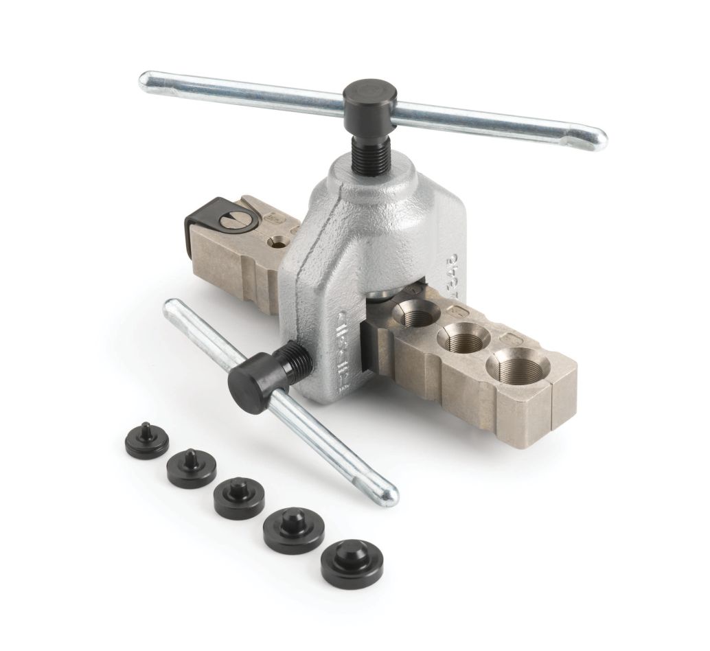 Ridgid 23337 Model 345DL Manual flaring device 45° SAE flanges with double flange adapters