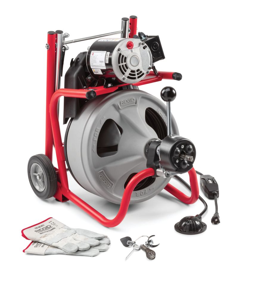 Ridgid 27033 K-400 with C-45 IW Drum Unblocking Machine Kit