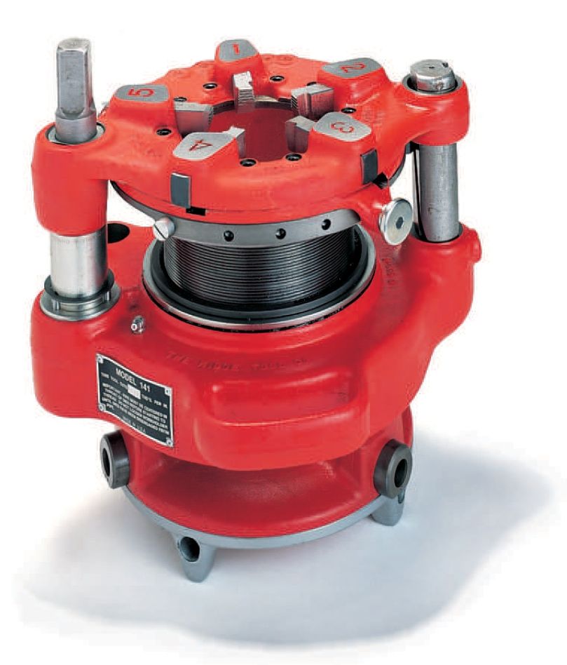 Ridgid 65380 141 BSPT Hexagonal thread cutting iron with 1 set of high-speed steel cutting pads