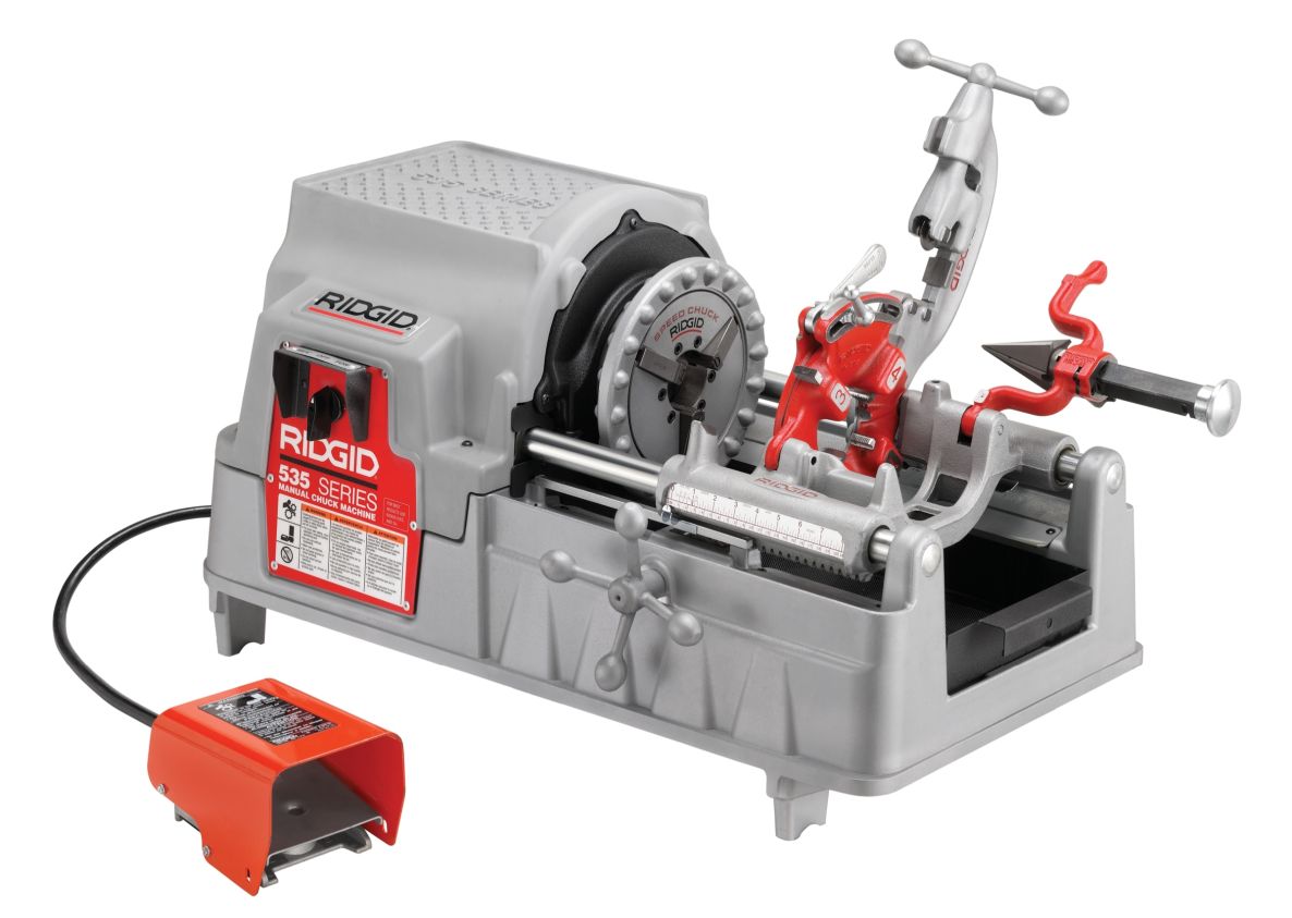 Ridgid 66630 535C Thread cutting machine with automatic chuck 1/2" - 2" BSPT + 811A 230V
