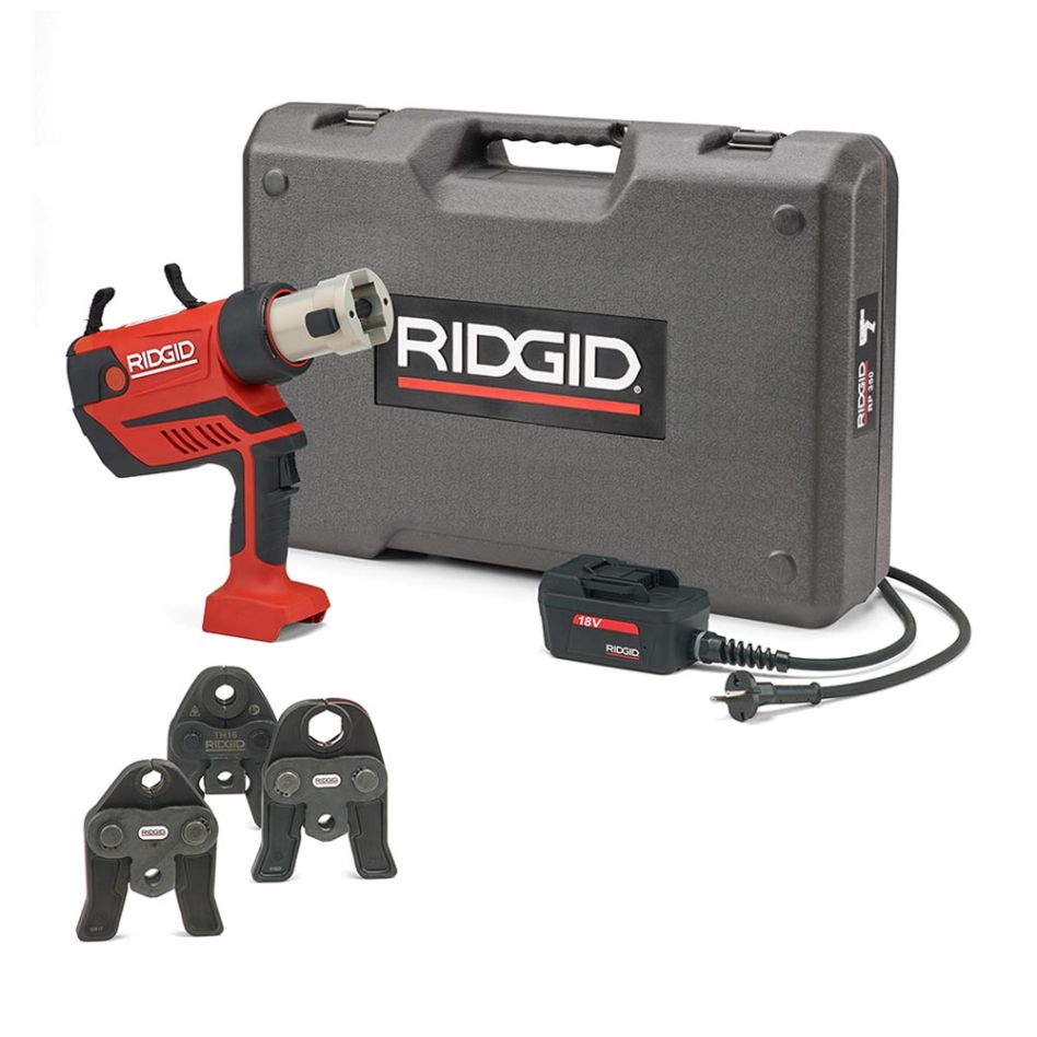 Ridgid 69813 RP350-C set Standard 12 - 108 mm basic set Press Tong 230V + 3 jaws M 15-22-28