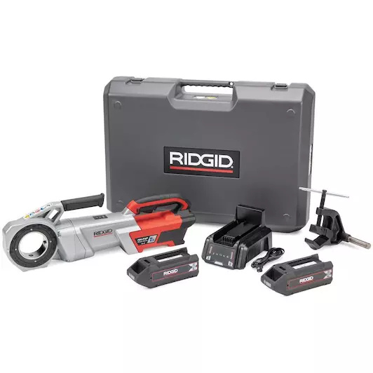 Ridgid 72038 760 FXP Electric Wire Cutter (11-R) with support arm 1x 4Ah battery and charger in case