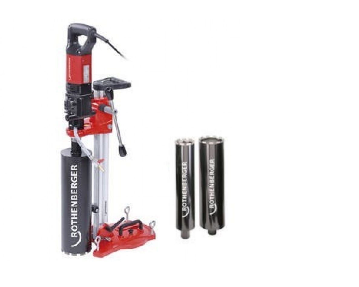 Rothenberger 19073 Rodiacut 150 Drill tripod + Rodiadrill 200 Diamond drill 3 drills (82,102,132 mm)
