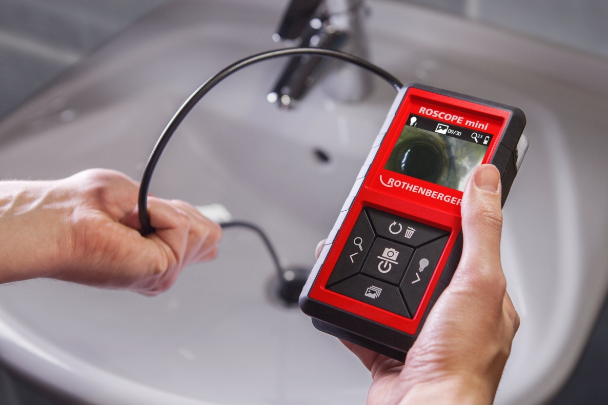 Rothenberger 1000002299 ROSPIMATIC cordless cleaning set with 18 mm spiral