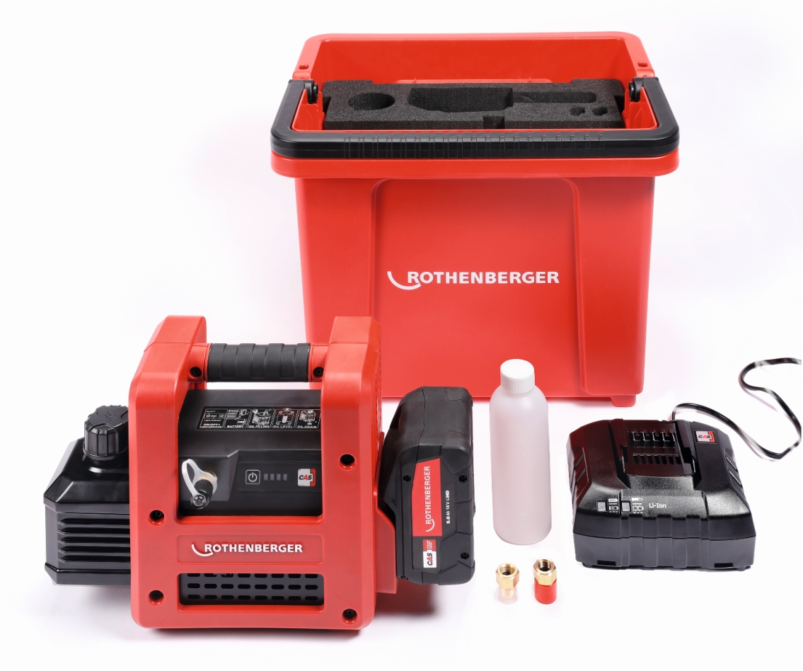 Rothenberger 1000003230 ROAIRVAC R32 2.0 CL basic set 18V 8.0Ah in RoBucket