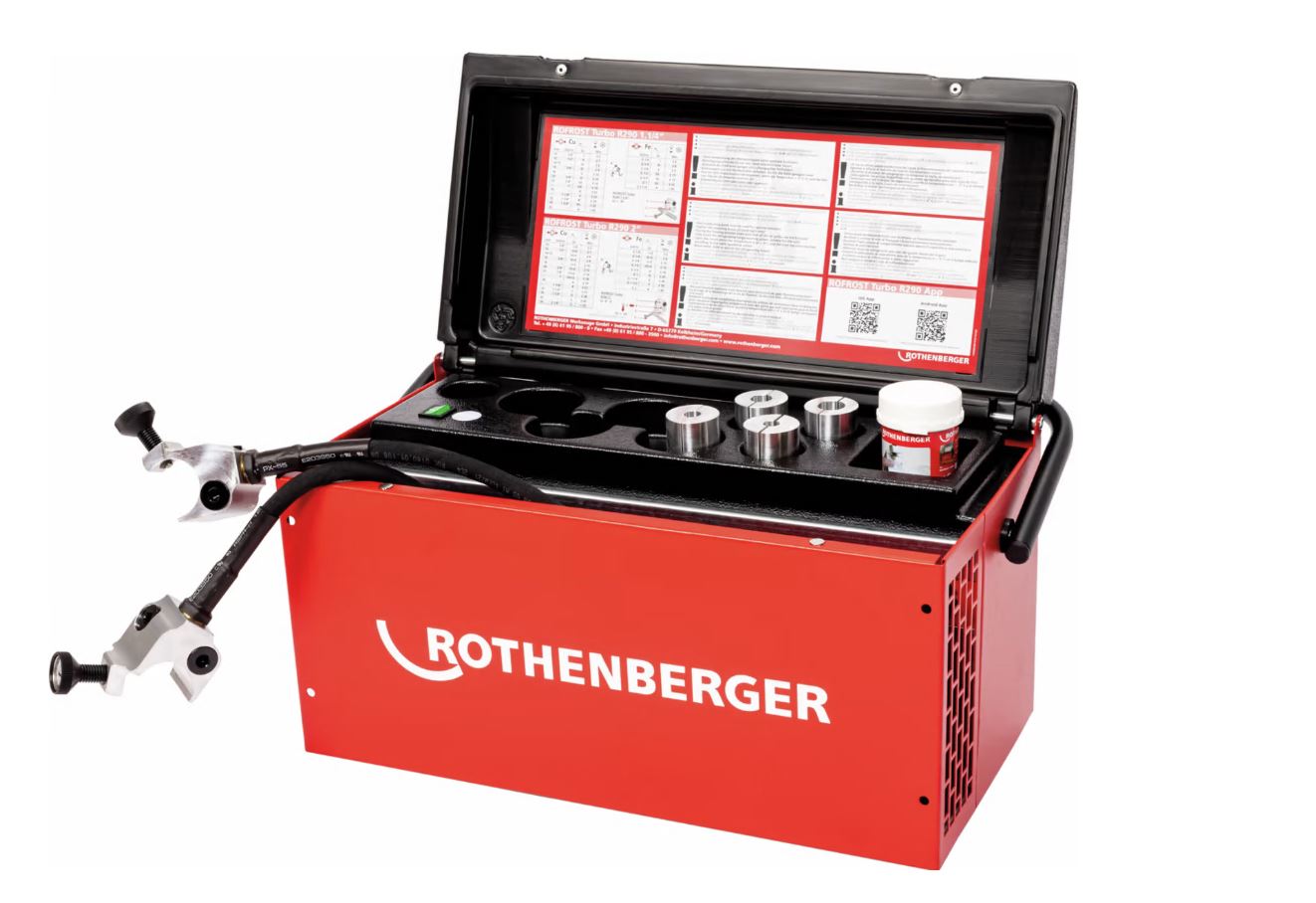 Rothenberger 1500004196 Rofrost II Turbo 2" R290 Pipe freezing system + 8 reducing shells