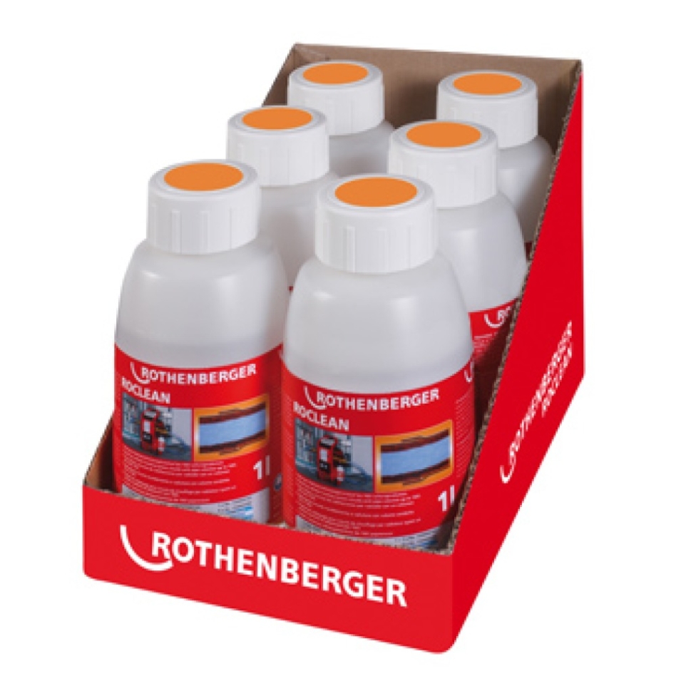 Rothenberger Accessories 1500000200 Roclean Chemical Cleaner for radiator heating systems 6 x 1 ltr.
