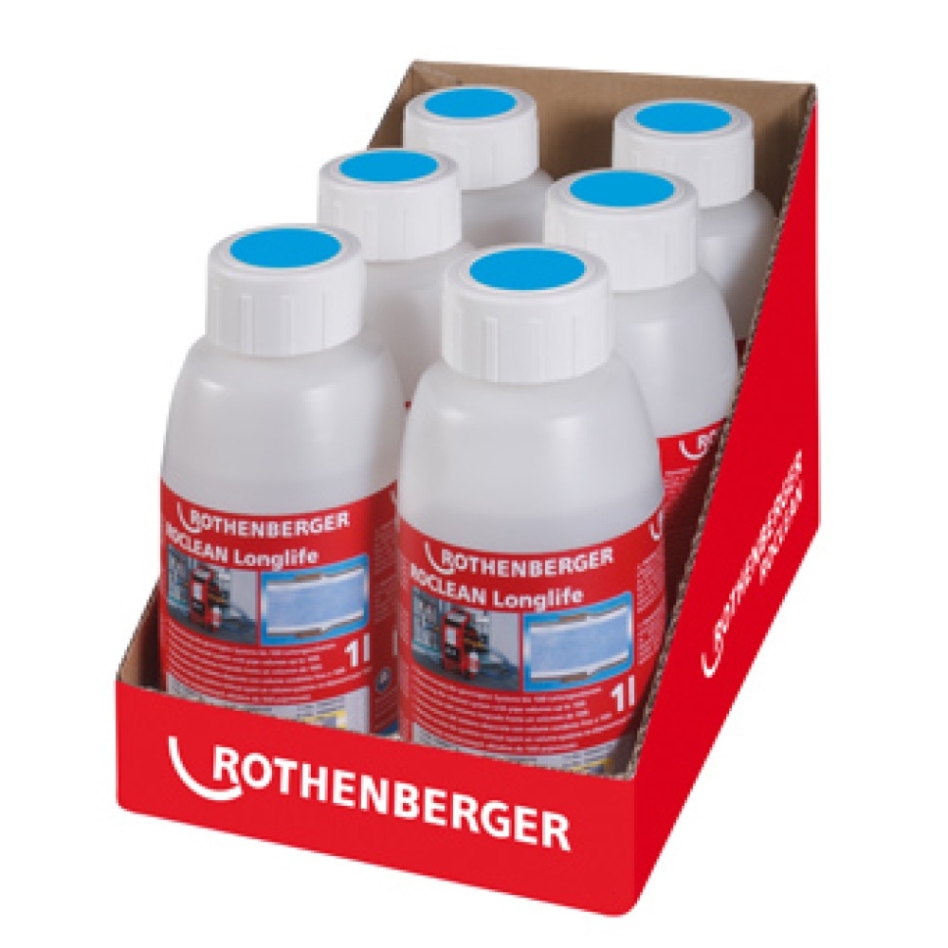 Rothenberger Accessories 1500000202 Roclean protective agent for radiator heating systems and floor heating 6 x 1 ltr.