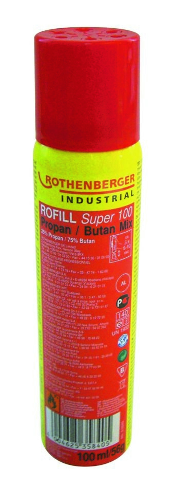 Rothenberger Industrial ROT035840 Gas refill, Rofill Super 100
