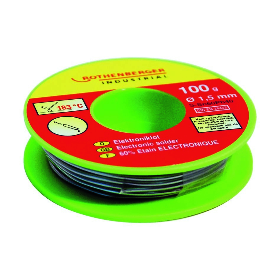 Rothenberger Industrial 1000002349 Electronics solder, 1.0mm, 30g