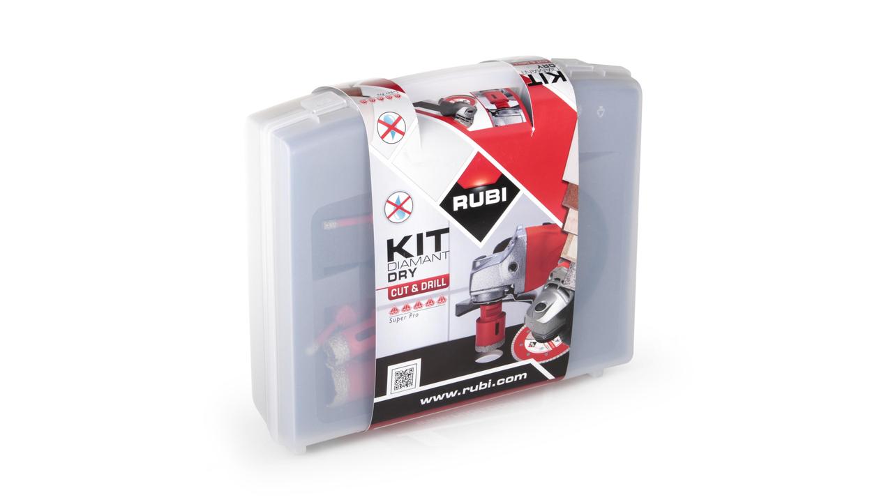 Rubi 68923 set DRY GRES Dry Drill Set M14 2x6 mm/1x20/1x35 mm + TCR115 mm Saw Blade