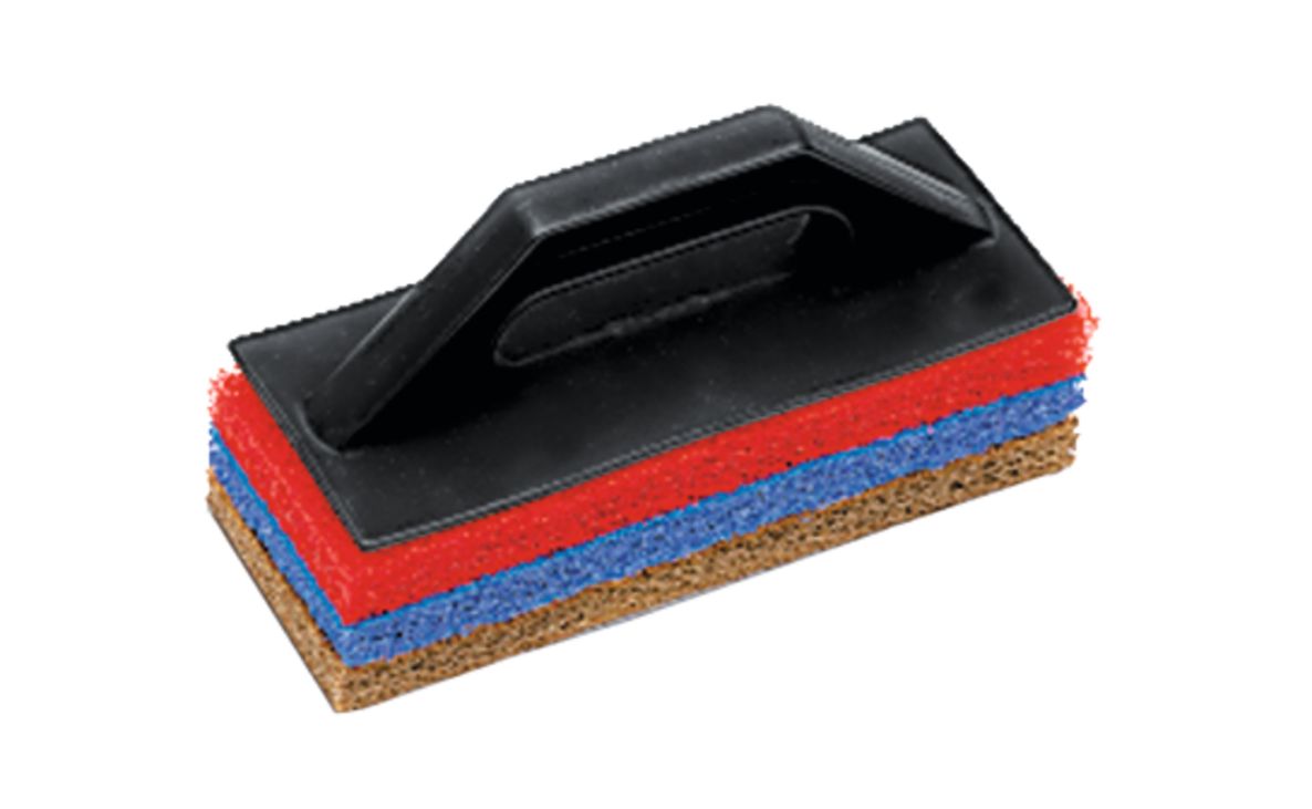 Rubi 20900 Cleaning trowel + scouring sponge set 25cm 3-piece
