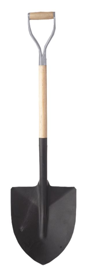 Rubi 82963 Spade with point open wooden handle