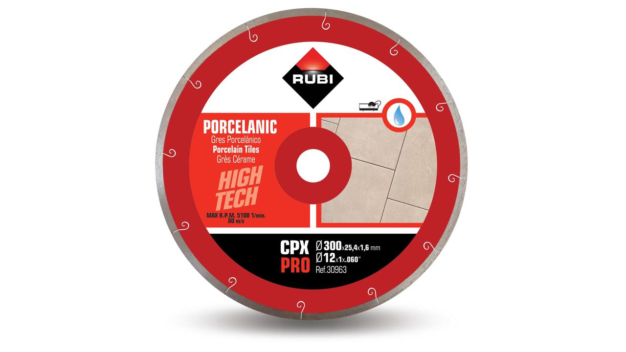 Rubi 30962 J-SLOT CPX-250 Pro 250 mm x 25.4 mm Diamond saw disc Porcelain