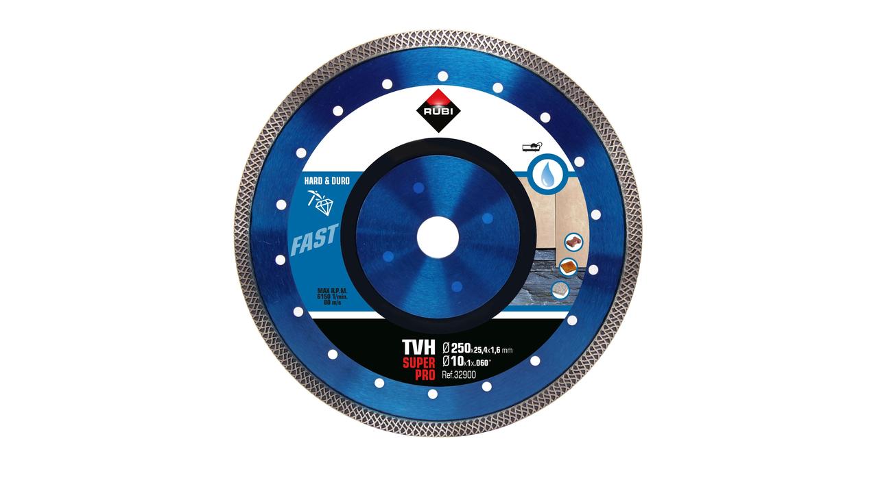 Rubi 31937 TVH-250 SuperPro 250 mm x 25.4 mm Diamond saw disc Turbo Hard