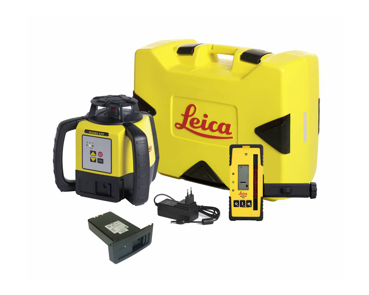 Leica 6005986 Rugby 620 Self-levelling construction laser + Rod Eye 160