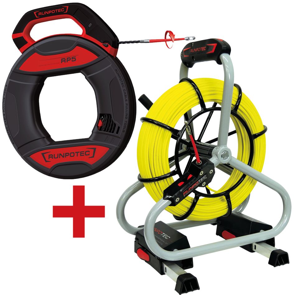 Runpotec 11120 ACTIONET Profi-set Fiberglass Tensile Spring Ø 4,5mm 60m + RUNPO 5 with Box 30m