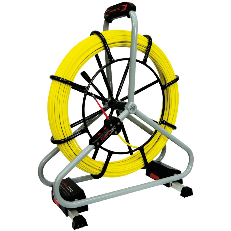Runpotec 10059 Profi-set Fiberglass Extraction Spring Ø 6mm RTG6 40m incl. Reel