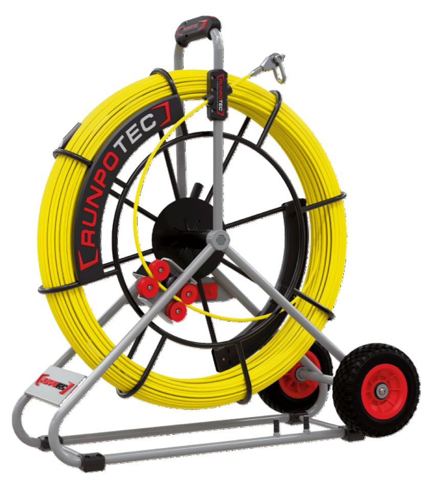 Runpotec 10084 Profi-set Fiberglass Extraction Spring Ø 9mm RTG12 80m incl. Reel