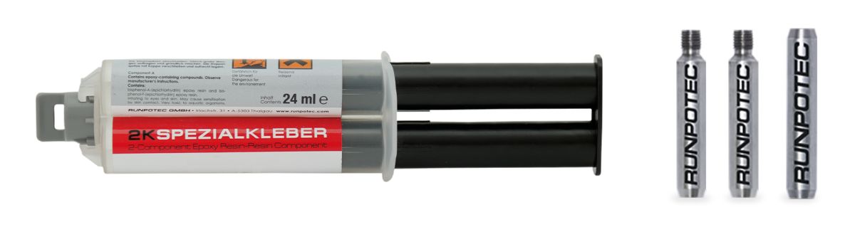 Runpotec 20385 Stainless steel Repair Kit Ø 9mm Fiberglass Pull Spring, 4-piece