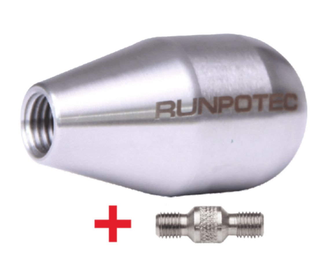 Runpotec 20404 Stainless steel Ball Head RTG12 + Connection RTG6 Ø30 mm