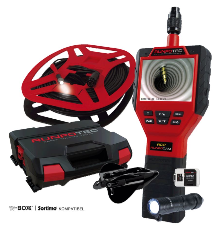 Runpotec 10140 Inspection camera RC2 30m incl. Case
