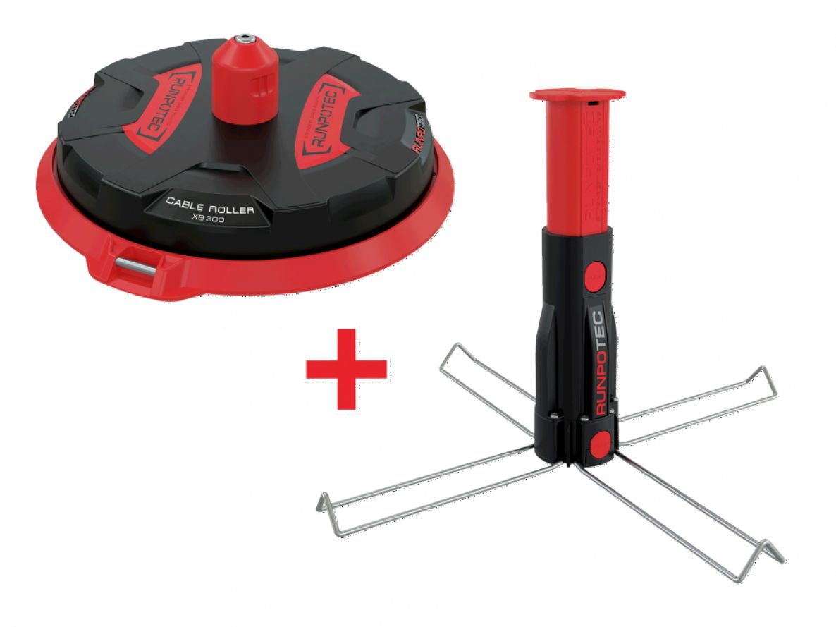Runpotec 10174 Cable unroller X Board XB300 with Centering Mandrel