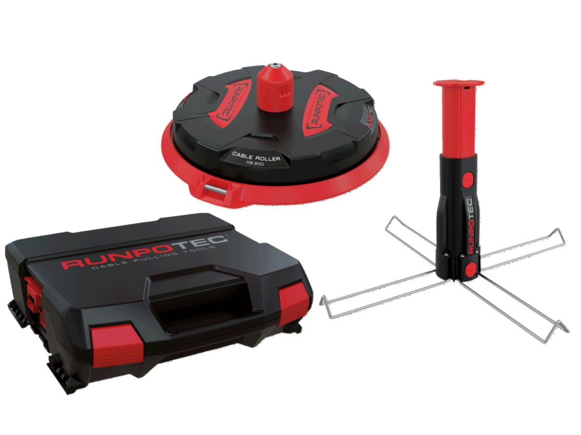 Runpotec 10170 Cable unwinder X Board XB300 with Centering Mandrel in case