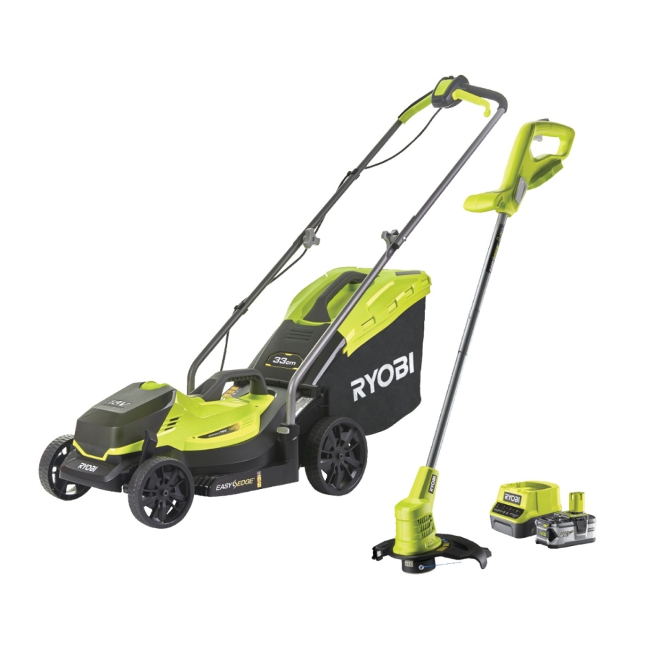 Ryobi 5133004451 RLM1833BLT1825M Cordless Set 18 Volt 4.0 Ah Li-ion