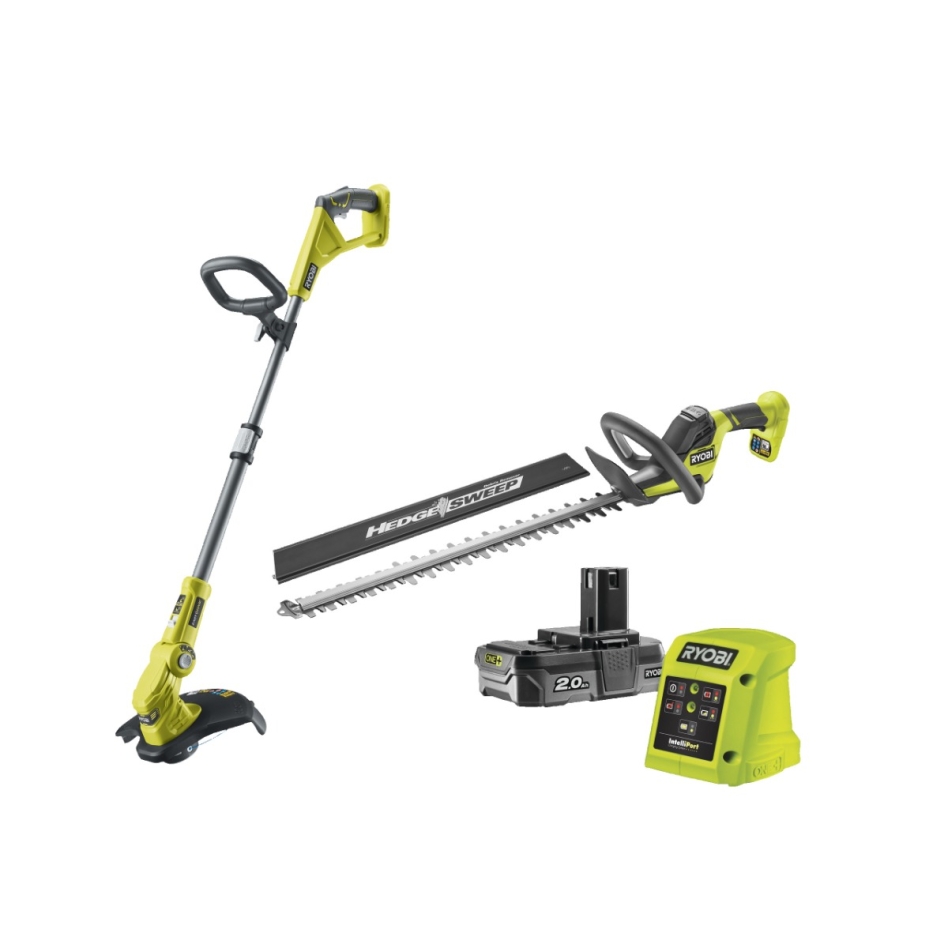 Ryobi 5133005619 RY18LT18HTA-120 Set 18 Volt 2.0 Ah Li-ion