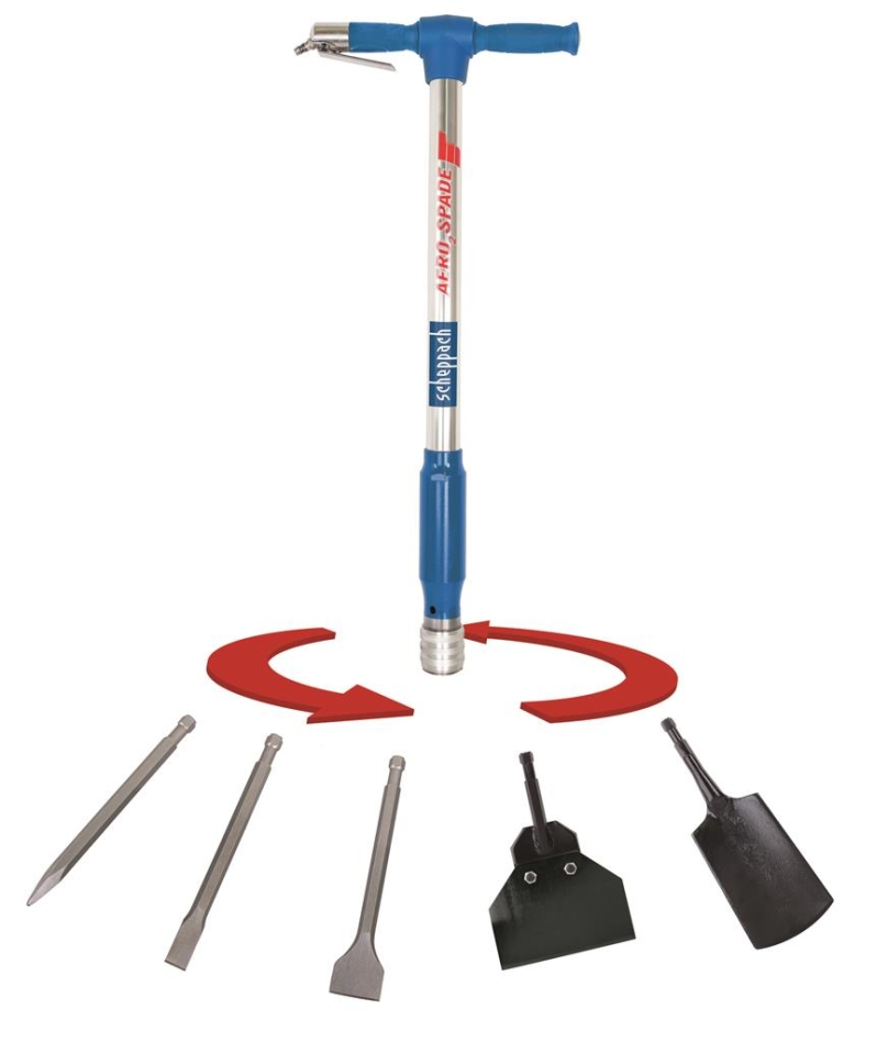 Scheppach 5909601900 Pneumatic 5-in-1 Tool AERO 2 SPADE